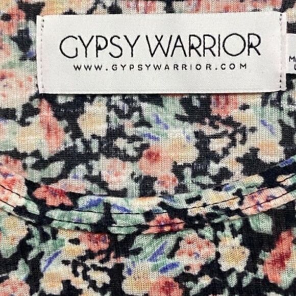 NWOT Gypsy Warrior Racerback Ribbed Floral Tank - Picture 5 of 7